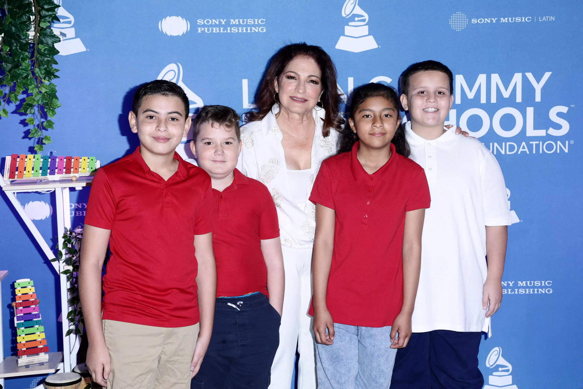 Gloria Estefan joins Latin GRAMMY In The Schools™ benefiting James H. Bright/Jw Johnson Elementary School in Miami, Fl